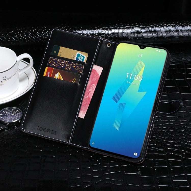 For Wiko Power U10 idewei Crocodile Texture Horizontal Flip Leather Case with Holder & Card Slots & Wallet(Black) - free shipping - PMC Jewellery - Order now!