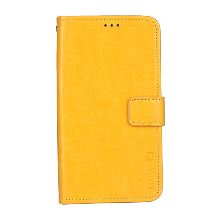 For Blackview A90 idewei Crazy Horse Texture Horizontal Flip Leather Case with Holder & Card Slots & Wallet(Yellow) - More Brand by idewei | Online Shopping South Africa | PMC Jewellery