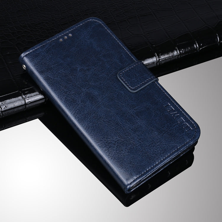 For Wiko Power U10 idewei Crazy Horse Texture Horizontal Flip Leather Case with Holder & Card Slots & Wallet(Dark Blue) - Wiko by idewei | Online Shopping South Africa | PMC Jewellery | Buy Now Pay Later Mobicred