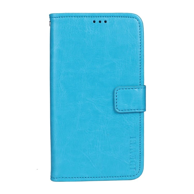 For Wiko Power U30 idewei Crazy Horse Texture Horizontal Flip Leather Case with Holder & Card Slots & Wallet(Sky Blue) - Wiko by idewei | Online Shopping South Africa | PMC Jewellery | Buy Now Pay Later Mobicred