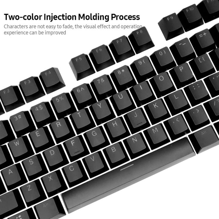 HXSJ P9 104 Keys PBT Color Mechanical Keyboard Keycaps(Red) - free shipping - PMC Jewellery - Order now!