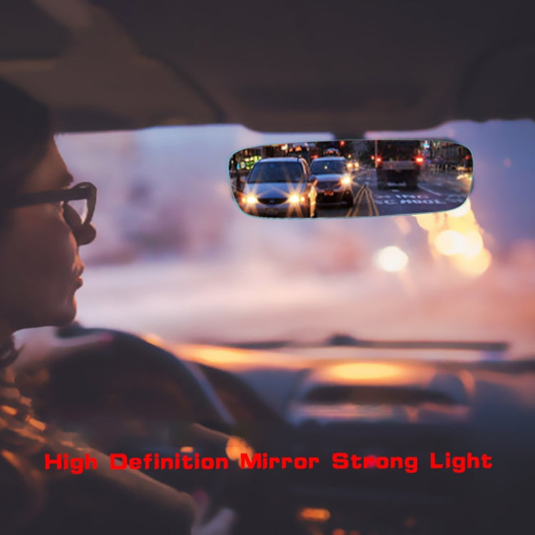 3R-339 Curved Mirror 300mm Car Rearview Retrofit Frameless Clear Large Mirror(White) - Interior Mirrors by 3R | Online Shopping South Africa | PMC TechLife | Buy Now Pay Later Mobicred