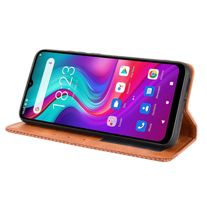 For Doogee X96 Pro Magnetic Buckle Retro Crazy Horse Texture Horizontal Flip Leather Case with Holder & Card Slots & Photo Frame(Brown) - More Brand by PMC Jewellery | Online Shopping South Africa | PMC Jewellery | Buy Now Pay Later Mobicred