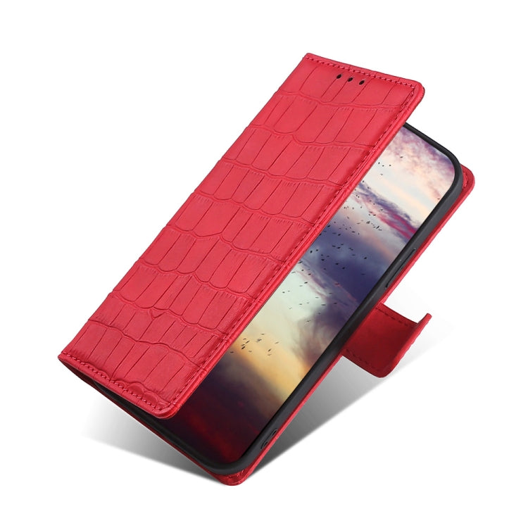 For Doogee N30 Skin Feel Crocodile Texture Magnetic Clasp Horizontal Flip PU Leather Case with Holder & Card Slots & Wallet(Red) - More Brand by PMC Jewellery | Online Shopping South Africa | PMC Jewellery | Buy Now Pay Later Mobicred