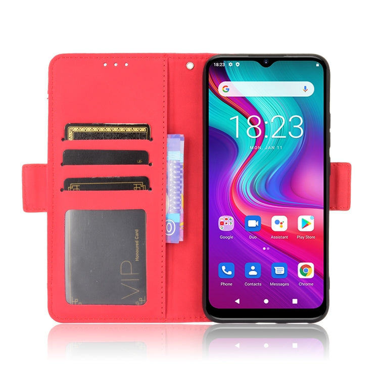 For Doogee X96 Pro Skin Feel Calf Pattern Horizontal Flip Leather Case with Holder & Card Slots & Photo Frame(Red) - More Brand by PMC TechLife | Online Shopping South Africa | PMC TechLife | Buy Now Pay Later Mobicred