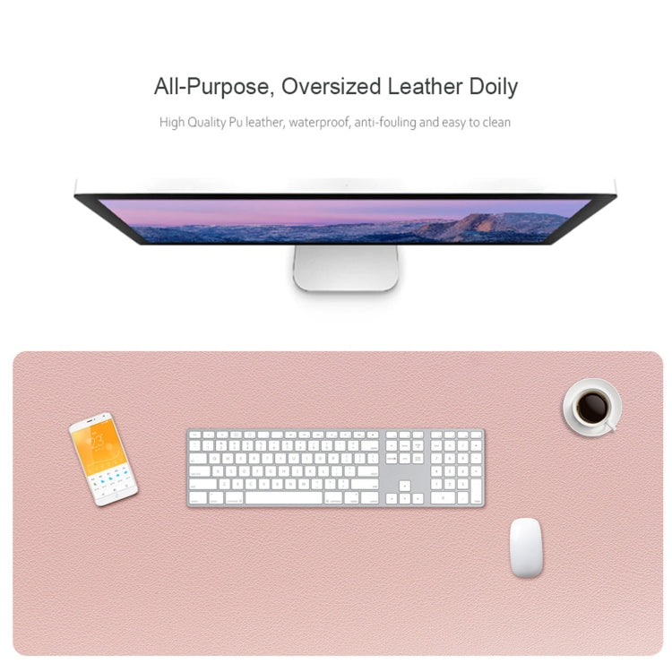 ZD01 Double-sided PU Mouse Pad Table Mat, Size: 90 x 40cm(Mint Green + Sky Blue) - Mouse Pads by PMC TechLife | Online Shopping South Africa | PMC TechLife | Buy Now Pay Later Mobicred