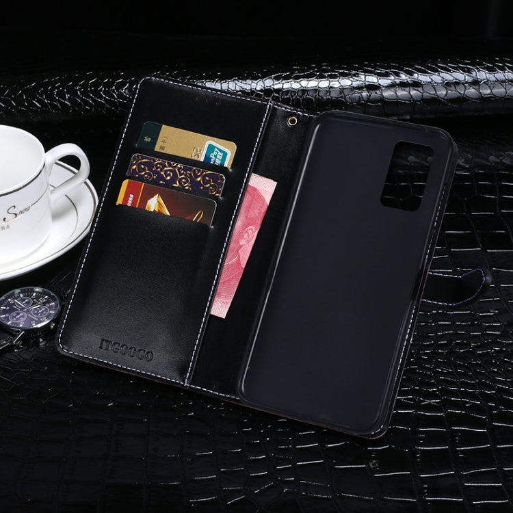 For Blackview A100 idewei Crocodile Texture Horizontal Flip Leather Case with Holder & Card Slots & Wallet(Dark Blue) - More Brand by idewei | Online Shopping South Africa | PMC TechLife | Buy Now Pay Later Mobicred