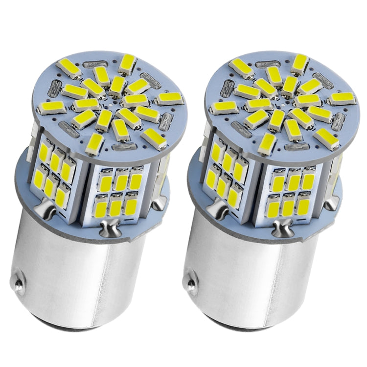 1 Pair E0053 9-14V 1157-54SMD-2835 6000K 1080LM White Light Car Decoding Brake Driving Light - Brake Lights by PMC TechLife | Online Shopping South Africa | PMC TechLife | Buy Now Pay Later Mobicred