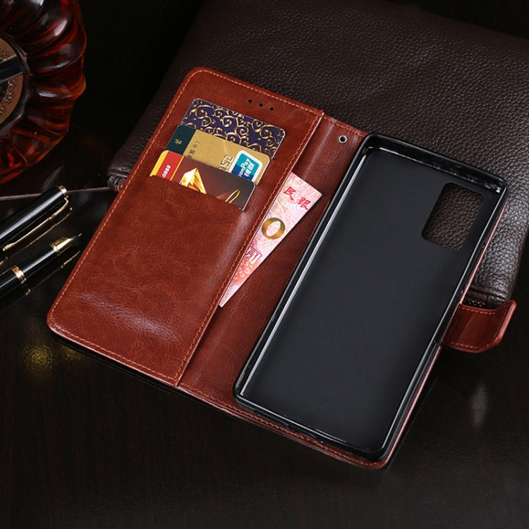 For Blackview A100 idewei Crazy Horse Texture Horizontal Flip Leather Case with Holder & Card Slots & Wallet(Brown) - free shipping - PMC TechLife - Order now!