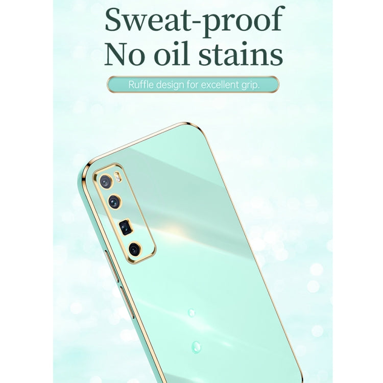 For Huawei nova 7 5G XINLI Straight 6D Plating Gold Edge TPU Shockproof Case(Black) - Huawei Cases by XINLI | Online Shopping South Africa | PMC Jewellery