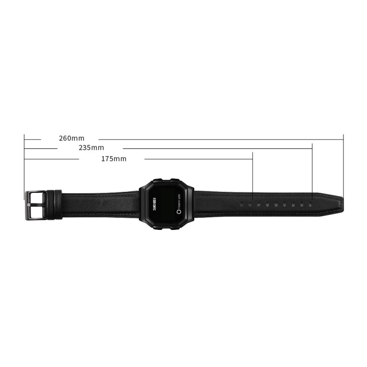 SKMEI 1650 Steel Strap Version LED Digital Display Electronic Watch with Touch Luminous Button(Silver) - free shipping - PMC TechLife - Order now!