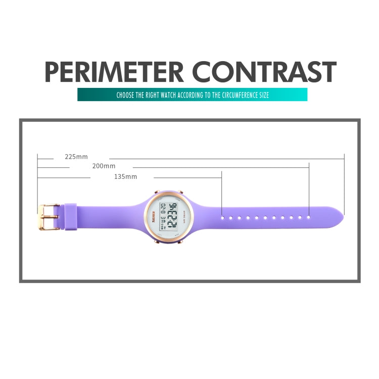 SKMEI 1720 Round Dial LED Digital Display Luminous Silicone Strap Electronic Watch(Pink) - free shipping - PMC TechLife - Order now!