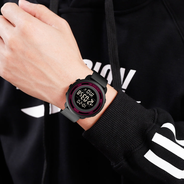 SKMEI 1736 Triplicate Round Dial Timing LED Digital Display Luminous Electronic Watch(Black and White) - free shipping - PMC TechLife - Order now!