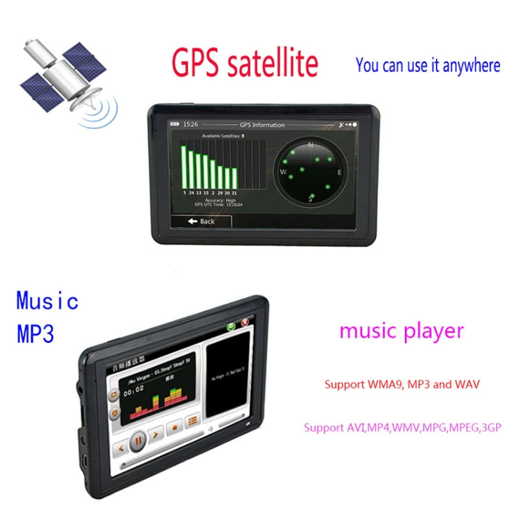 Q5 Car 5 inch HD TFT Touch Screen GPS Navigator Support TF Card / MP3 / FM Transmitter, Specification:Southeast Asia Map - Car Monitor by PMC TechLife | Online Shopping South Africa | PMC TechLife | Buy Now Pay Later Mobicred
