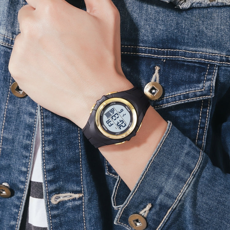 SKMEI 1790 Triplicate Round LED Dual Time Digital Display Luminous Electronic Watch for Men(Blue Black) - free shipping - PMC TechLife - Order now!