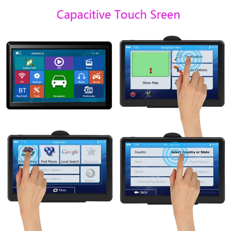 X20 7 inch Car GPS Navigator 8G+256M Capacitive Screen Bluetooth Reversing Image, Specification:North America Map - Car MP3 & MP4 & MP5 by PMC TechLife | Online Shopping South Africa | PMC TechLife | Buy Now Pay Later Mobicred