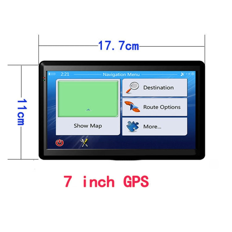 7 inch Car HD GPS Navigator 8G+128M Resistive Screen Support FM / TF Card, Specification:Middle East Map - Car MP3 & MP4 & MP5 by PMC Jewellery | Online Shopping South Africa | PMC Jewellery | Buy Now Pay Later Mobicred