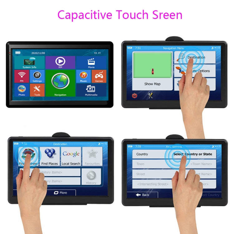 7 inch Car HD GPS Navigator 8G+128M Resistive Screen Support FM / TF Card, Specification:South America Map - Car MP3 & MP4 & MP5 by PMC TechLife | Online Shopping South Africa | PMC TechLife | Buy Now Pay Later Mobicred
