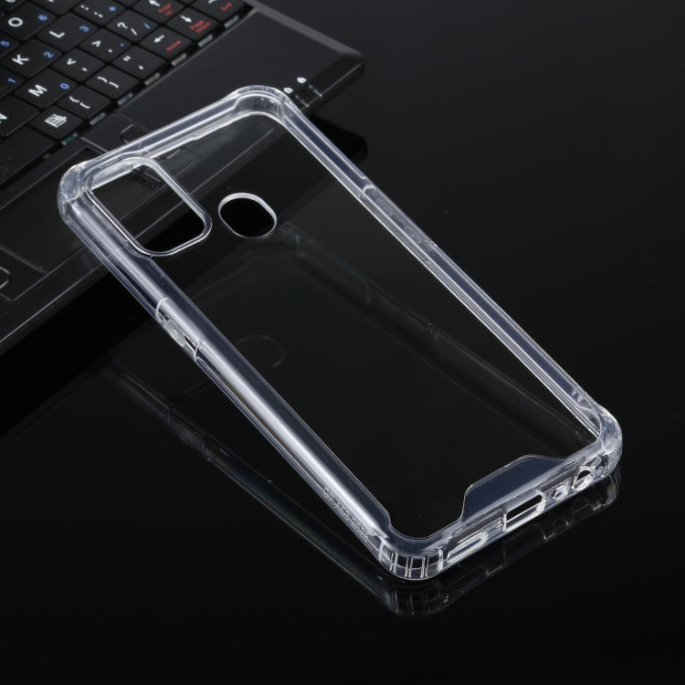 For OPPO A53 / A32 Four-corner Shockproof Transparent TPU + PC Protective Case - OPPO Cases by PMC TechLife | Online Shopping South Africa | PMC TechLife