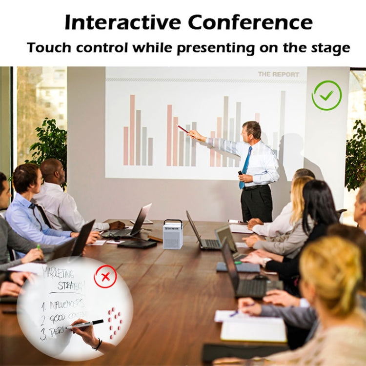 WEJOY Y2 1920x1080P 100 ANSI Lumens Portable Home Theater LED HD Digital Projector, Touch Control Version, Android 9.0, 2G+16G, US Plug - LED Projector by WEJOY | Online Shopping South Africa | PMc TechLife | Buy Now Pay Later Mobicred