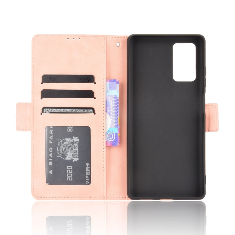 For Blackview A100 Skin Feel Calf Pattern Horizontal Flip Leather Case with Holder & Card Slots & Photo Frame(Pink) - More Brand by PMC TechLife | Online Shopping South Africa | PMC TechLife