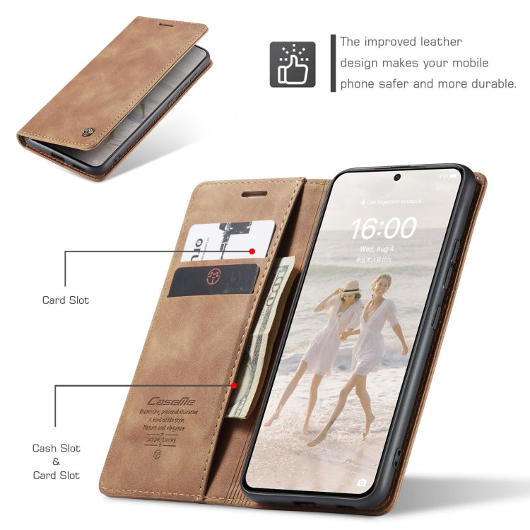 CaseMe 013 Multifunctional Horizontal Flip Leather Case with Holder & Card Slot & Wallet For Huawei P50(Brown) - Huawei Cases by CaseMe | Online Shopping South Africa | PMC Jewellery | Buy Now Pay Later Mobicred