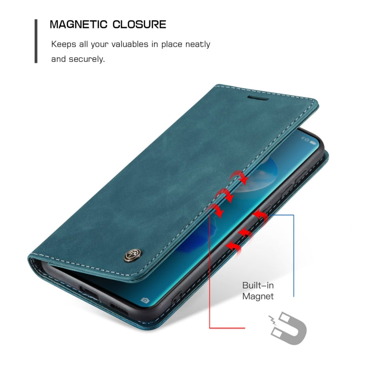 CaseMe 013 Multifunctional Horizontal Flip Leather Case with Holder & Card Slot & Wallet For Huawei P50 Pro(Blue) - Huawei Cases by CaseMe | Online Shopping South Africa | PMC Jewellery | Buy Now Pay Later Mobicred