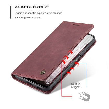 CaseMe 013 Multifunctional Horizontal Flip Leather Case with Holder & Card Slot & Wallet For Xiaomi Redmi Note 10 5G(Wine Red) - Xiaomi Cases by CaseMe | Online Shopping South Africa | PMC Jewellery | Buy Now Pay Later Mobicred