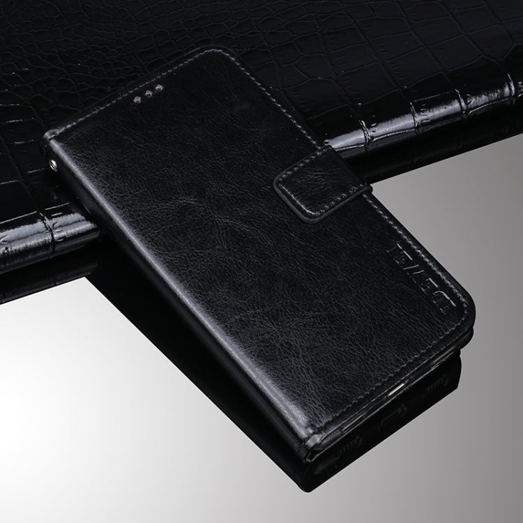 idewei Crazy Horse Texture Horizontal Flip Leather Case with Holder & Card Slots & Wallet For Tecno Spark 7P(Black) - Tecno Cases by idewei | Online Shopping South Africa | PMC TechLife | Buy Now Pay Later Mobicred