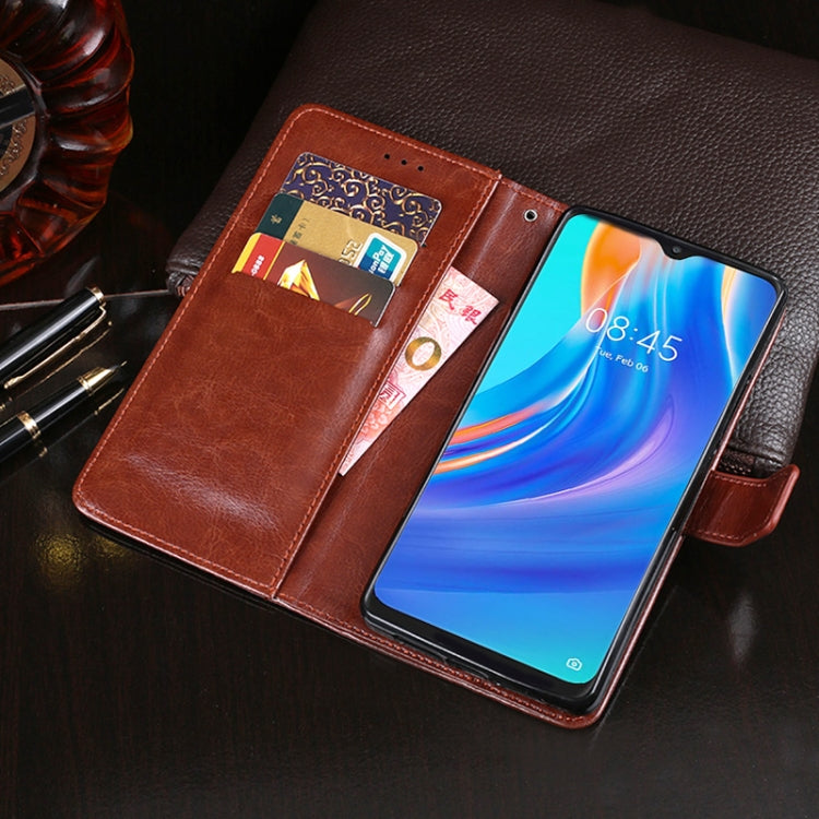 idewei Crazy Horse Texture Horizontal Flip Leather Case with Holder & Card Slots & Wallet For Tecno Spark 7P(Yellow) - free shipping - PMC TechLife - Order now!