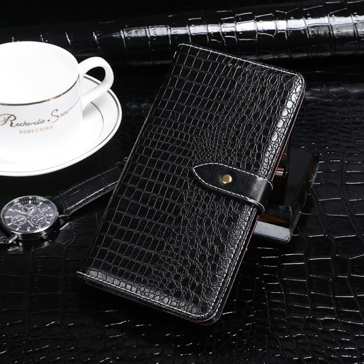 For Tecno Spark 7P idewei Crocodile Texture Horizontal Flip Leather Case with Holder & Card Slots & Wallet(Black) - free shipping - PMC TechLife - Order now!
