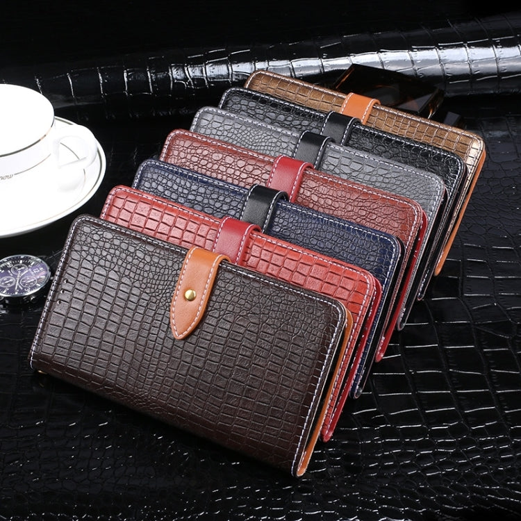 For Tecno Spark 7P idewei Crocodile Texture Horizontal Flip Leather Case with Holder & Card Slots & Wallet(Black) - free shipping - PMC TechLife - Order now!