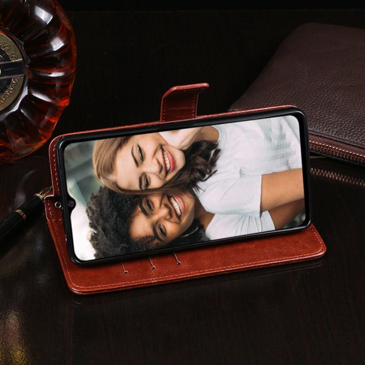idewei Crazy Horse Texture Horizontal Flip Leather Case with Holder & Card Slots & Wallet For Doogee N40 Pro(Red) - More Brand by idewei | Online Shopping South Africa | PMC TechLife | Buy Now Pay Later Mobicred