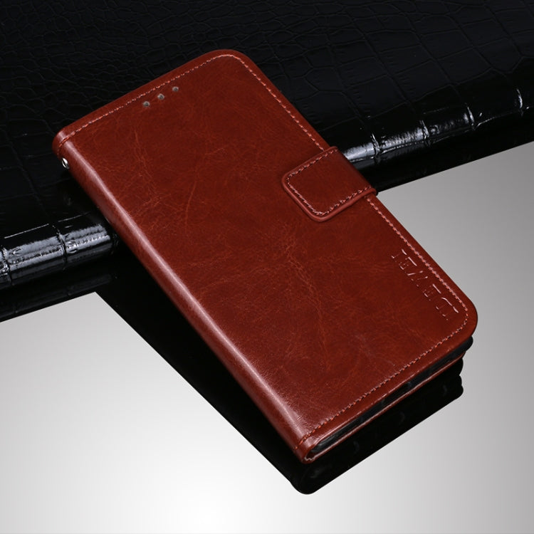 idewei Crazy Horse Texture Horizontal Flip Leather Case with Holder & Card Slots & Wallet For Doogee N40 Pro(Brown) - More Brand by idewei | Online Shopping South Africa | PMC TechLife | Buy Now Pay Later Mobicred