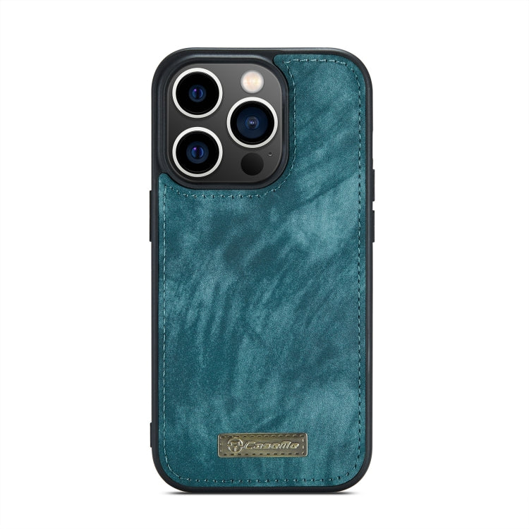 For iPhone 13 Pro Max CaseMe-008 Detachable Multifunctional Horizontal Flip Leather Case with Card Slot & Holder & Zipper Wallet & Photo Frame (Blue) - iPhone 13 Pro Max Cases by CaseMe | Online Shopping South Africa | PMC Jewellery | Buy Now Pay Later Mobicred