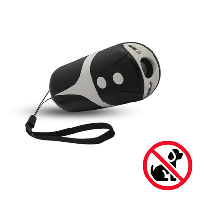 RC-534 Handheld Portable Ultrasonic Dog Repeller with LED Lights(Black + White) - Training Aids by PMC Jewellery | Online Shopping South Africa | PMC Jewellery | Buy Now Pay Later Mobicred