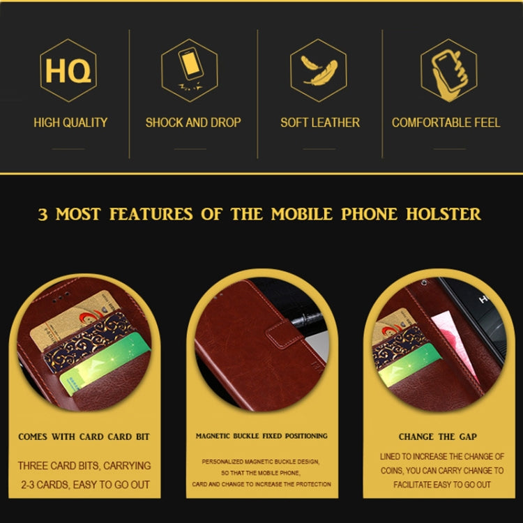 For Ulefone Armor 11 5G idewei Crazy Horse Texture Horizontal Flip Leather Case with Holder & Card Slots & Wallet(Sky Blue) - Ulefone Cases by idewei | Online Shopping South Africa | PMC Jewellery | Buy Now Pay Later Mobicred