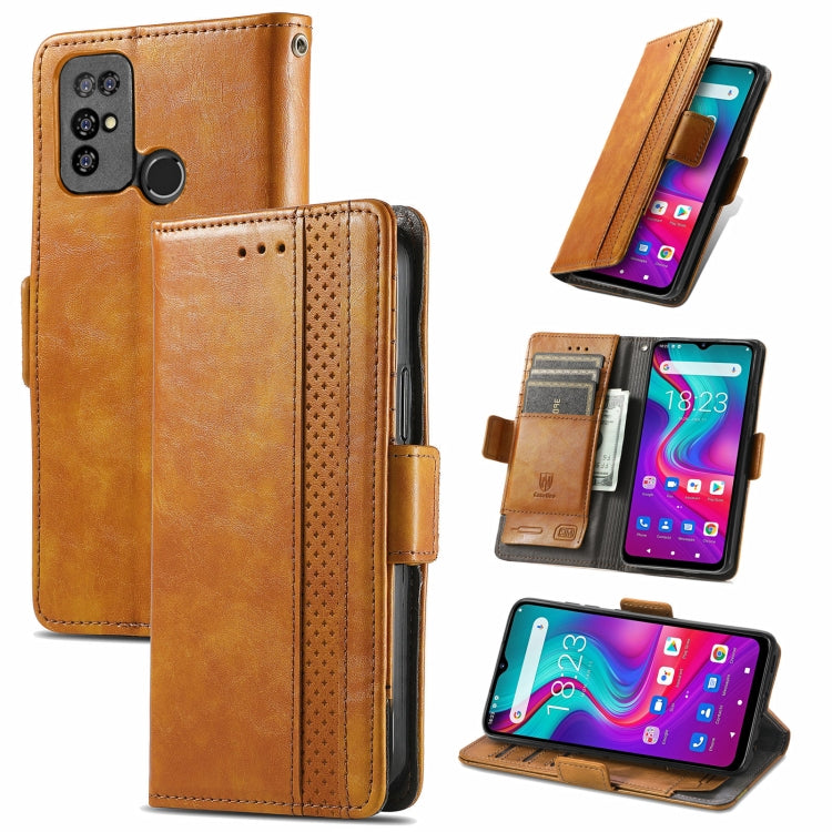 For Doogee X96 Pro CaseNeo Business Splicing Dual Magnetic Buckle Horizontal Flip PU Leather Case with Holder & Card Slots & Wallet(Khaki) - More Brand by PMC Jewellery | Online Shopping South Africa | PMC Jewellery | Buy Now Pay Later Mobicred