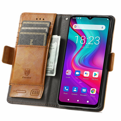 For Doogee X96 Pro CaseNeo Business Splicing Dual Magnetic Buckle Horizontal Flip PU Leather Case with Holder & Card Slots & Wallet(Khaki) - More Brand by PMC Jewellery | Online Shopping South Africa | PMC Jewellery | Buy Now Pay Later Mobicred
