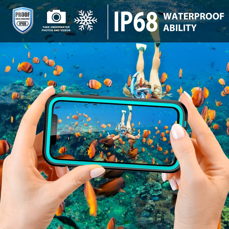 For iPhone 13 Pro Max RedPepper Transparent Dot Shockproof Waterproof PC + TPU Protective Case  (Blue) - iPhone 13 Pro Max Cases by RedPepper | Online Shopping South Africa | PMc TechLife | Buy Now Pay Later Mobicred