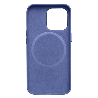 For iPhone 13 mini QIALINO Nappa Cowhide MagSafe Magnetic Protective Case (Blue) - iPhone 13 mini Cases by QIALINO | Online Shopping South Africa | PMC Jewellery | Buy Now Pay Later Mobicred