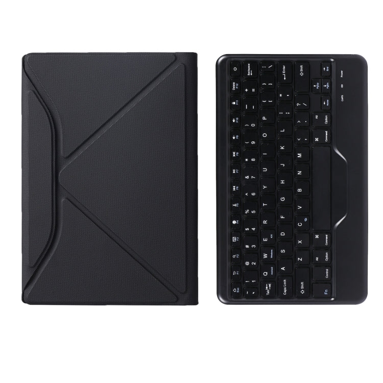 BM10 Diamond Texture Detachable Bluetooth Keyboard Leather Tablet Case with Pen Slot & Triangular Back Support For Lenovo Smart Tab M10 HPD Plus TB-X606F 10.3 inch(Black) - Lenovo Keyboard by PMC TechLife | Online Shopping South Africa | PMC TechLife