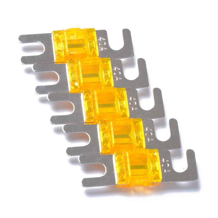 A0302 Dark Orange 5 PCS Car Audio AFS Mini ANL 30A Fuse Nicked Plated - Fuse by PMC TechLife | Online Shopping South Africa | PMC TechLife | Buy Now Pay Later Mobicred