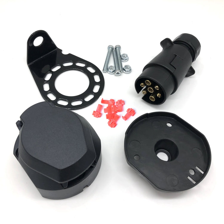 A0364 7 Pins 12N Electrics Converter Trailer Caravan Plug and Socket Adapter Connector - Terminal connectors by PMC TechLife | Online Shopping South Africa | PMC TechLife | Buy Now Pay Later Mobicred