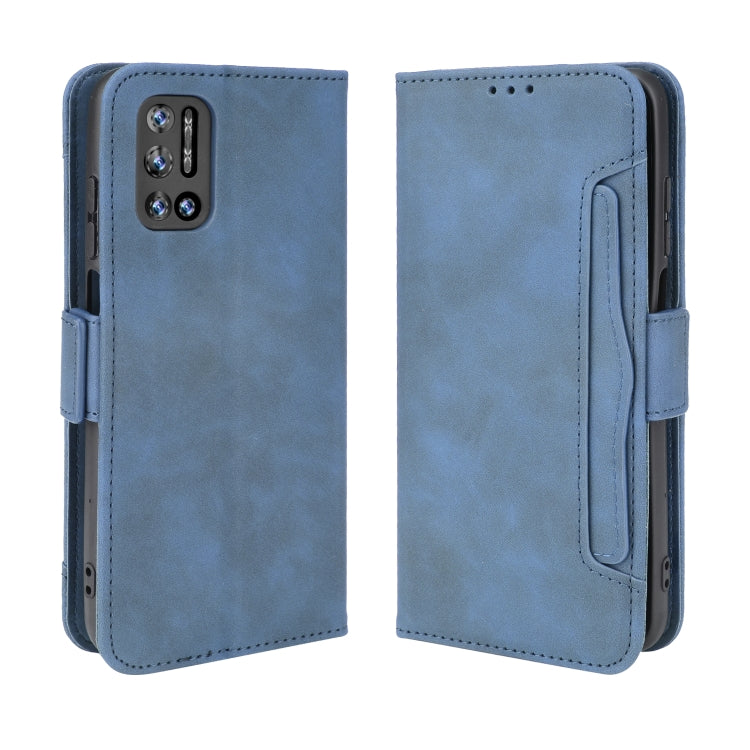 For Doogee N40 Pro Skin Feel Calf Pattern Horizontal Flip Leather Case with Holder & Card Slots & Photo Frame(Blue) - More Brand by PMC TechLife | Online Shopping South Africa | PMC TechLife | Buy Now Pay Later Mobicred
