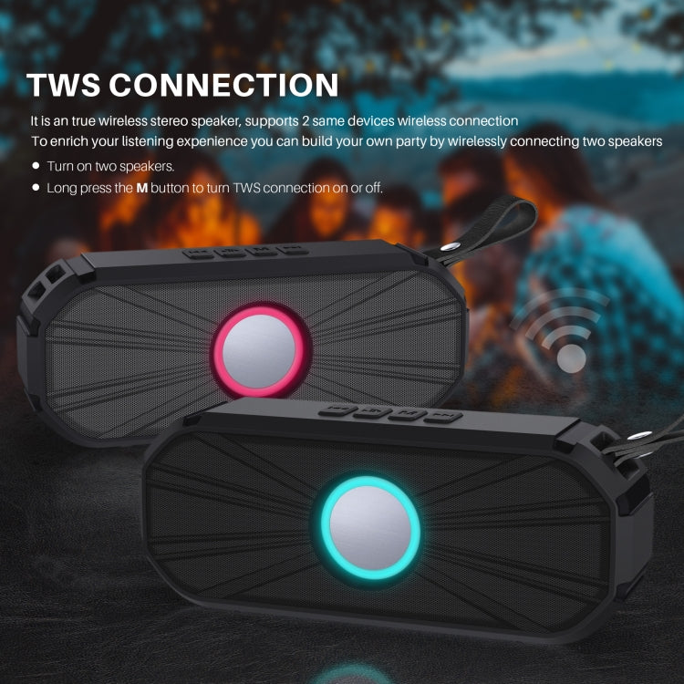 New Rixing NR-9012 Bluetooth 5.0 Portable Outdoor Wireless Bluetooth Speaker(Green) - free shipping - PMC Jewellery - Order now!
