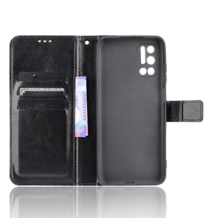 For Doogee N40 Pro Crazy Horse Texture Horizontal Flip Leather Case with Holder & Card Slots & Lanyard(Black) - More Brand by PMC TechLife | Online Shopping South Africa | PMC TechLife | Buy Now Pay Later Mobicred