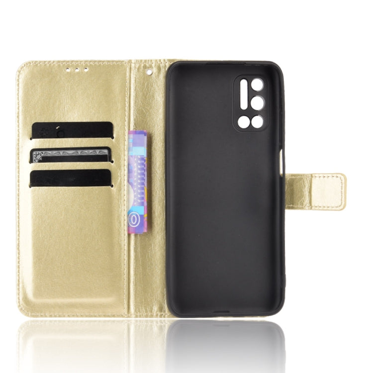 For Doogee N40 Pro Crazy Horse Texture Horizontal Flip Leather Case with Holder & Card Slots & Lanyard(Gold) - More Brand by PMC Jewellery | Online Shopping South Africa | PMC Jewellery | Buy Now Pay Later Mobicred