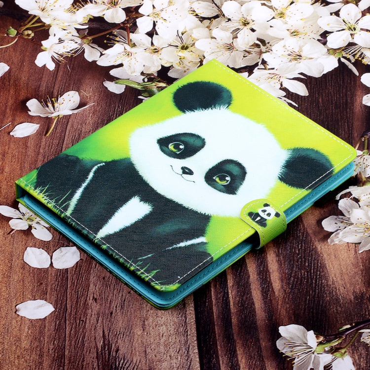10 inch Universal Colored Drawing Horizontal Flip PU Leather Case with Holder & Card Slot(Panda) - 10 - 11 inch by PMC TechLife | Online Shopping South Africa | PMC TechLife | Buy Now Pay Later Mobicred