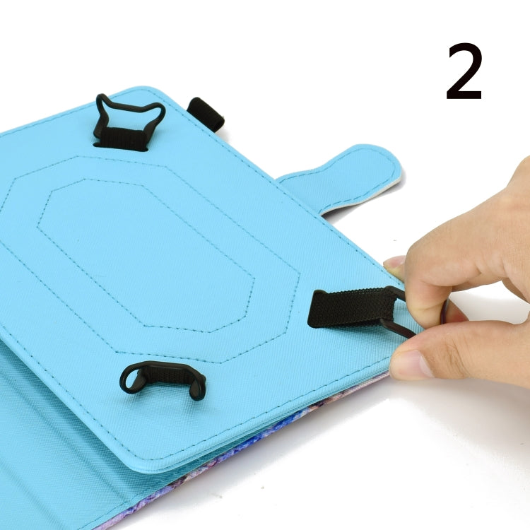 10 inch Universal Colored Drawing Horizontal Flip PU Leather Case with Holder & Card Slot(Moon Owl) - 10 - 11 inch by PMC TechLife | Online Shopping South Africa | PMC TechLife | Buy Now Pay Later Mobicred